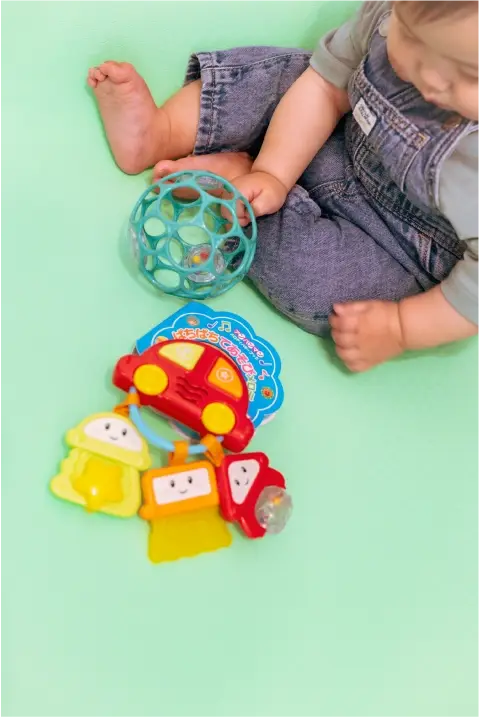 お子様連れで利用できるサロンの様子